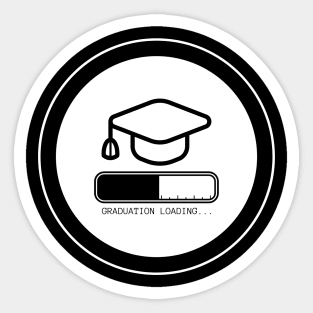 Student Finals Graduating Class School Graduation Loading Sticker